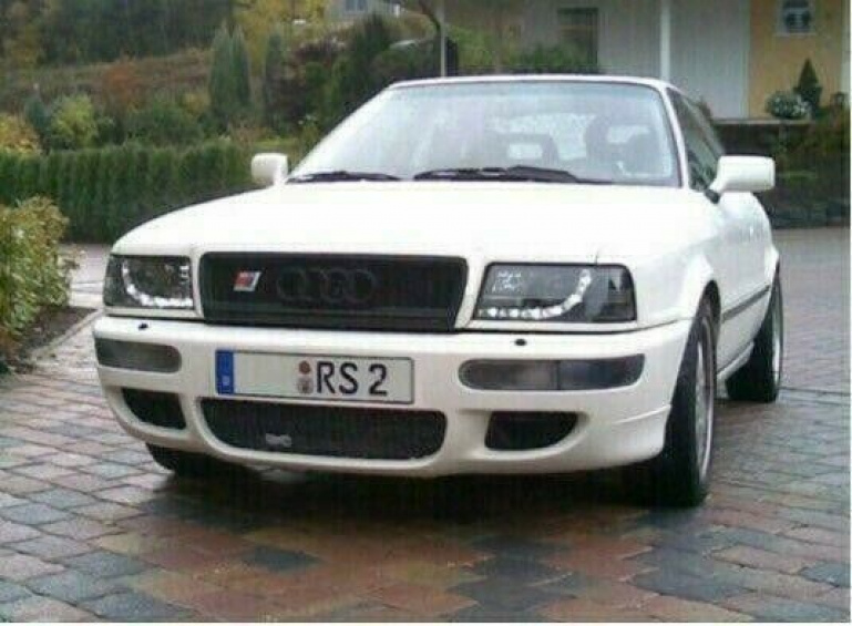 LED Tagfahrlicht Design Scheinwerfer für Audi 80 B4 91-96 schwarz